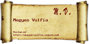 Megyes Vulfia névjegykártya